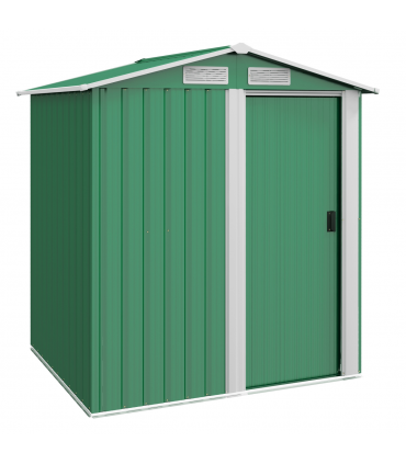Outsunny 5ft x 4.3ft Outdoor Metal Storage Shed with Sliding Door Sloped Roof