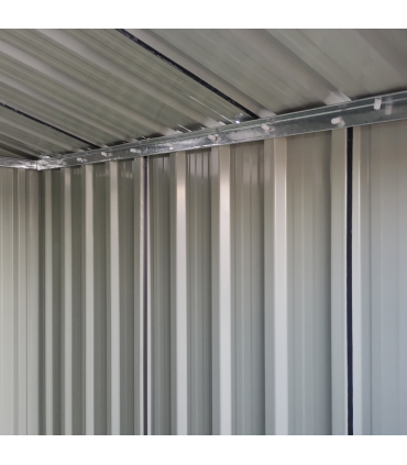 Outsunny 5ft x 4.3ft Outdoor Metal Storage Shed with Sliding Door Sloped Roof