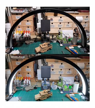 Desk Curve Lamp - White