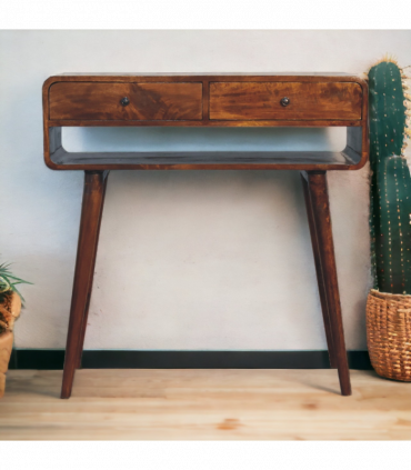 Artisan Furniture Solid Wood Sonata Chestnut Console Table