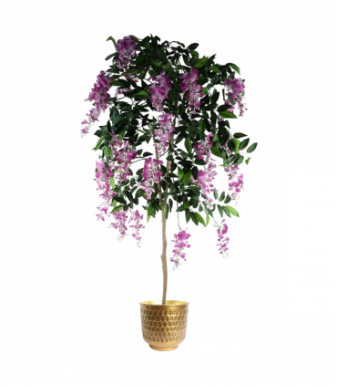 20cm Gold Honeycomb Metal Planter by Leaf