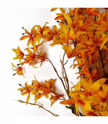 130cm Yellow Blossom Floral Spray Artificial