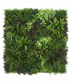100cm UV Green Wall - Exotic Foliage Artificial