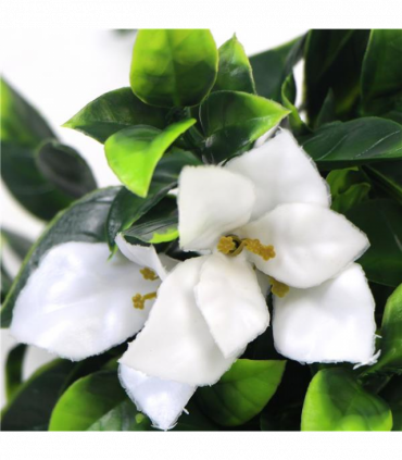 30cm UV Resistant White Flower Bush Artificial