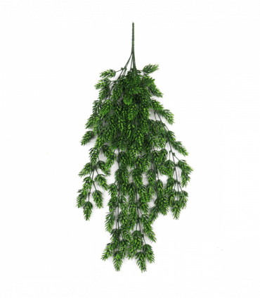 Pack of 6 x Hanging UV and Fire Resistant Artificial Clustered Fern Plant 128cm