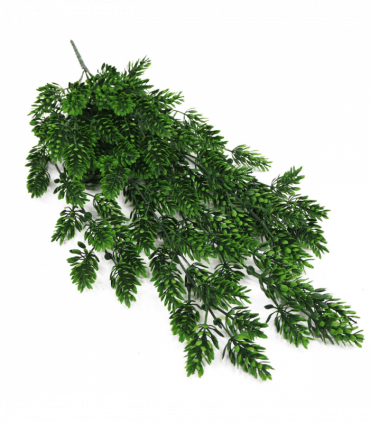 Pack of 6 x Hanging UV and Fire Resistant Artificial Clustered Fern Plant 128cm