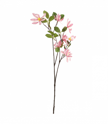 6x 100cm Pink Magnolia Floral Spray Artificial