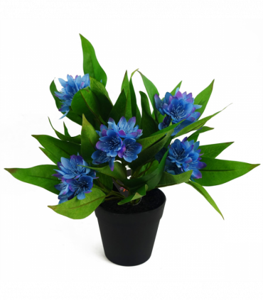 3x 18cm Artificial Freesia Plants Pink, White, Blue Flowering