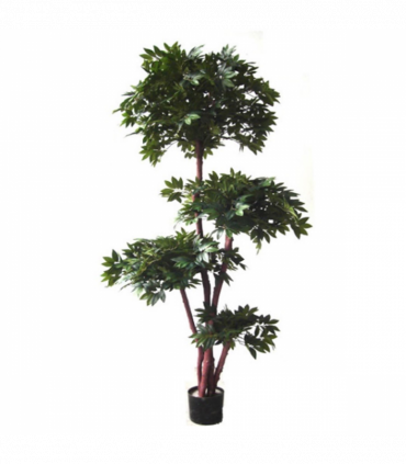 180cm Fire Retardant Lychee Ball Tree with 3774 Leaves and Natural Trunk