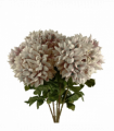 Pack of 6 x 75cm Extra Large Reflex Chrysanthemum - Mushroom