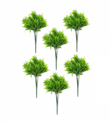 Pack of 6 x 30cm Fire Resistant Foliage Mini Leaf Stem