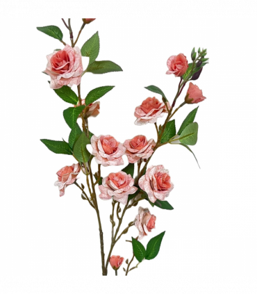 Pack of 6 x 90cm Artificial Pink Rose Stem