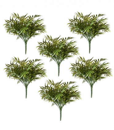 Pack of 6 x 40cm Fire Retardant Artificial Palm Tree Stem