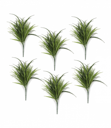 Pack of 6 x 30cm Fire Resistant Artificial Grass Stem
