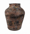 40cm x 32cm Aztec Large Composite Textured Vase Composite Plant Pot