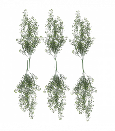 Pack of 6 x Hanging UV and Fire Resistant Artificial String Pearl Plant 75cm