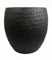 43cm Inoke Embossed Large Grey Composite Planter Plant Pot