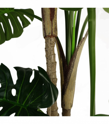 150cm (5ft) Luxury Monstera Plant Black Pot Copper Metal Planter