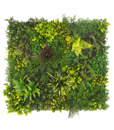 100cm UV Green Wall - Spring Foliage Artificial