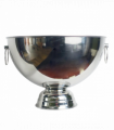 29cm XL Silver Champagne Bowl Metal Planter