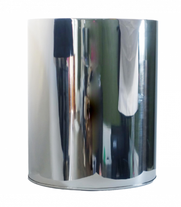 51cm XL Silver Metal Planter by Leaf