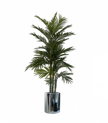 51cm XL Silver Metal Planter by Leaf