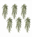 Pack of 6 x Hanging UV and Fire Resistant Artificial Spider Fern Plant 78cm