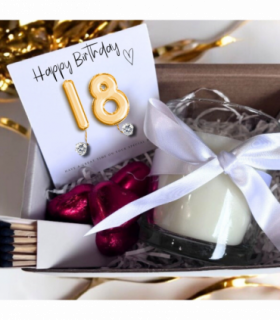 Small 18th Birthday Gold Balloons Earrings Gift Hamper | Girls 18th Birthday Gift