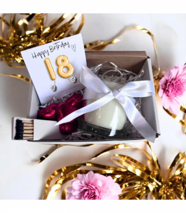 Small 18th Birthday Gold Balloons Earrings Gift Hamper | Girls 18th Birthday Gift