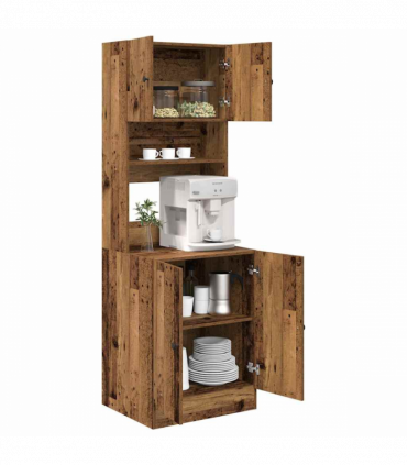 vidaXL Kitchen Cabinet Old wood 60 x 50 x 180 cm Engineered wood