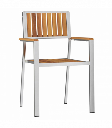 vidaXL Garden Chair 8 pcs Brown 56 x 54.5 x 87cm Solid Acacia wood