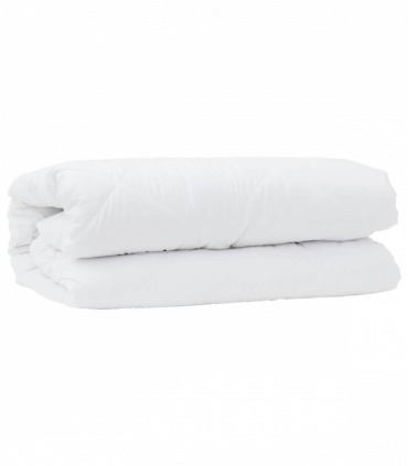 vidaXL Duvet with Pillow 2 pcs White 155 x 220 cm Microfibre