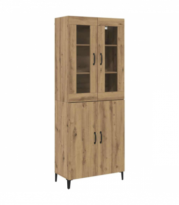 vidaXL Highboard 2 pcs Artisan oak 69.5 x 34 x 180 cm Engineered wood