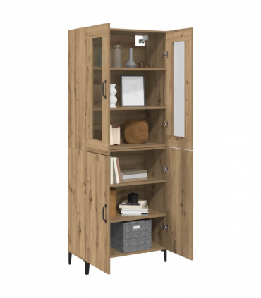 vidaXL Highboard 2 pcs Artisan oak 69.5 x 34 x 180 cm Engineered wood