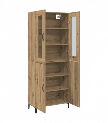 vidaXL Highboard 2 pcs Artisan oak 69.5 x 34 x 180 cm Engineered wood