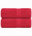vidaXL Guest Towels 2 pcs Red 30x50 cm 360 gsm 100% Cotton