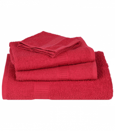 vidaXL Guest Towels 2 pcs Red 30x50 cm 360 gsm 100% Cotton