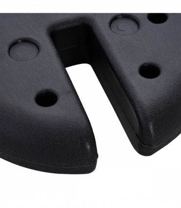 Gazebo Tent Canopy Weight Sand Fillable Strong Plastic Durable Black 25 x 6Hcm