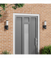 vidaXL Outdoor Wall Lights 2 pcs Black 15 x 7.5 x 33 cm