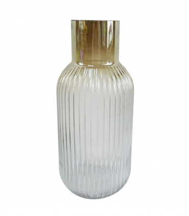 Artificial flower arrangement Pink Blossom White Rose Glass Vase 100cm Silk