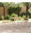vidaXL Garden Dining Set 3 pcs Solid acacia wood & stainless steel