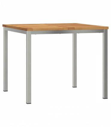 vidaXL Garden Dining Set 3 pcs Solid acacia wood & stainless steel