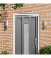 vidaXL Outdoor Wall Lights 2 pcs Silver 15 x 7.5 x 33 cm
