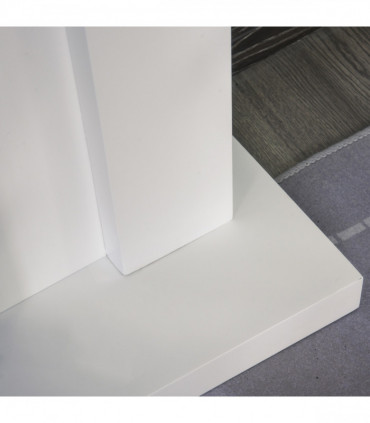 2000W 5-Level MDF Electric Fireplace Heater w/ Remote White