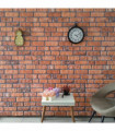3D Wall Panels with Terracotta Brick Design 10 pcs EPS