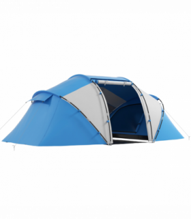 4-6 Persons Camping Tent Dome Family Travel Group Hiking Room Fishing Outsunny