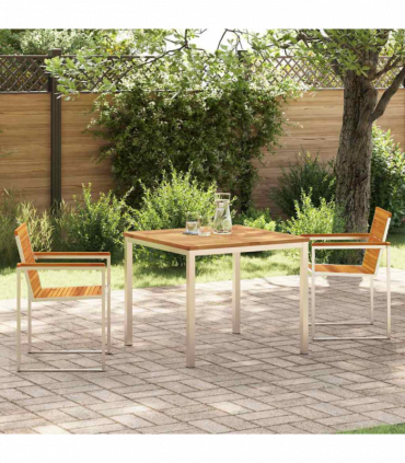 vidaXL Garden Dining Set 3 pcs Solid Wood Acacia