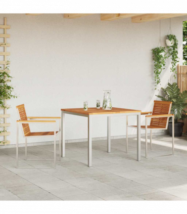 vidaXL Garden Dining Set 3 pcs Solid Wood Acacia