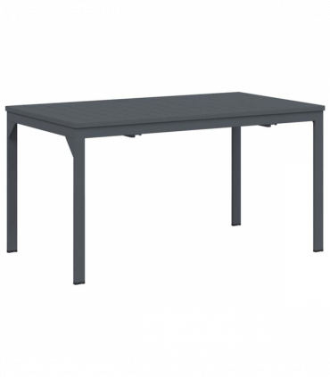 vidaXL Garden Dining Set 9 pcs Black Steel and poly rattan