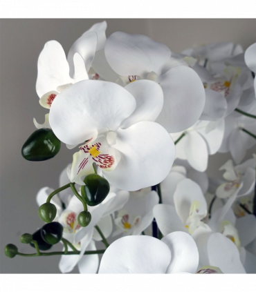 60cm Orchid Artificial White Gold Ceramic Planter
